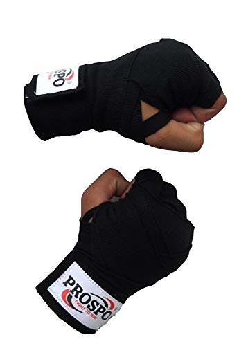 PROSPO Boxing Mexican Stretch/Handwraps/Spandex Bands/Hand Bandage/Protectors/Muay Thai/MMA/Kick Boxing/Cross Fit/Aerobics/Punch Bag Training/Speed Ball Training/ 180" - (Pack of 1 Pair)