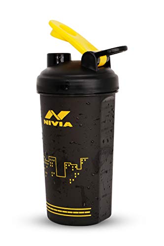 Nivia Street Plastic Sports Shaker Bottle (750 ml, Set of 1, Black)