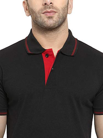 Image of AWG ALL WEATHER GEAR Men's Regular Fit Polo T-Shirt (SS20-GPAWG-BL-XL_Black_X-Large)