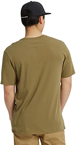 Burton BRTN 100% Cotton Short Sleeve T-Shirt, Martini Olive, XX-Small