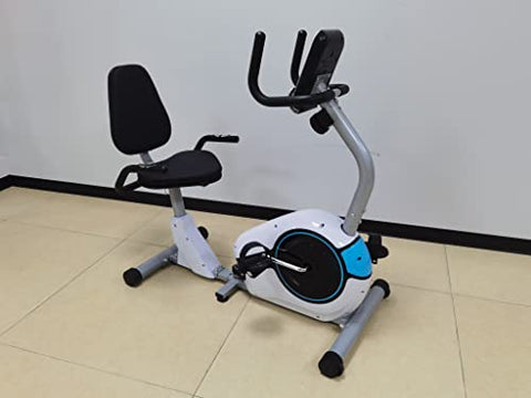 Image of Dolphy Horizontal magnetic control Recumbent exercise bike with 8 Levels Resistance | LCD Monitor, Indoor Cardio Training Workout for Home fitness