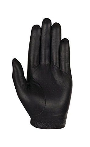 Image of Callaway Golf 2017 Men's OptiColor Leather Glove, Black, Large, Worn on Left Hand