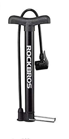 Image of Amardeep cycles Rockbros Road Bike Tire Ball Inflator Pressure Air Pump for Car and Cycle Sports Ball Scooter Inflatable Furniture/Toys (Black, Small)