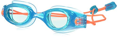 Image of Speedo Unisex-child Swim Goggles Hydrospex Bungee Junior Ages 6-14 , Aqua Blue/Jade