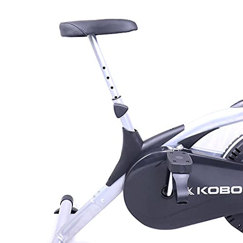 Image of Kobo Imported AB-5 Air Bike Deluxe Exercise Cycle with Fixed Handle and Digital LCD Display Monitor