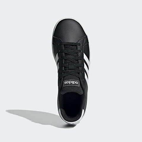 Image of Adidas Unisex-Child Grand Court K CBLACK FTWWHT Tennis Shoes-6 UK (EF0102)