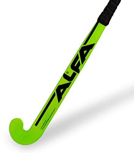 ALFA Y30 Limited Edition Carbon , Kevlar and Glass Fibre Composite Hockey Stick with Stick Bag (Green, 37 Inches)