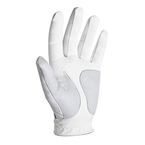 Image of FootJoy Men's WeatherSof Golf Glove White Medium/Large, Worn on Right Hand