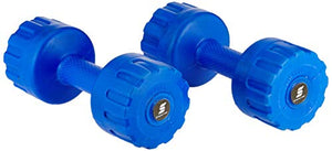 Amazon Brand - Symactive PVC Shell Dumbbells for Home Gym, Set of 2, 2 Kg