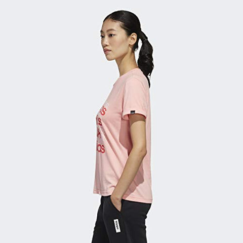 Image of adidas Women's Big Graphic T-Shirt Glory Pink/Core Pink Small