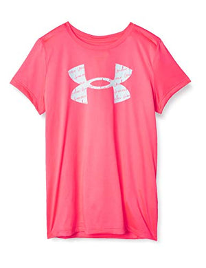 Under Armour Women's Tech Solid Big Logo Short-Sleeve Crew Neck T-Shirt , Cerise (653)/White , X-Small