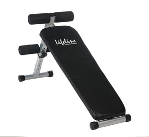 Lifeline LB 310 Abdominal Bench with AB Crunch Exercise, Sit Up Bench for Home Gym Workout