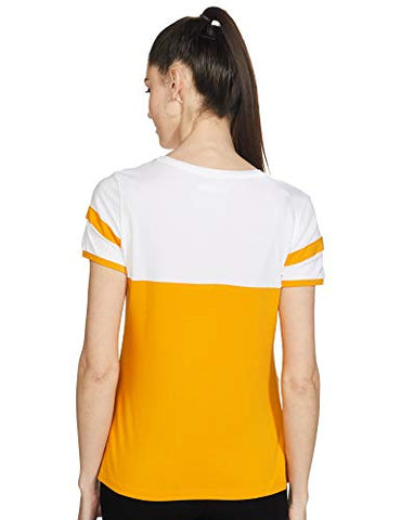 Image of Amazon Brand - Symbol Women's Regular T-Shirt (AW20SYTSMPB10_Mustard L)