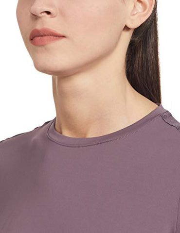 Image of Van Heusen Athleisure Antibacterial Relax Fit Workout Gym Tee (88402_MAUVE SHADOW_S)