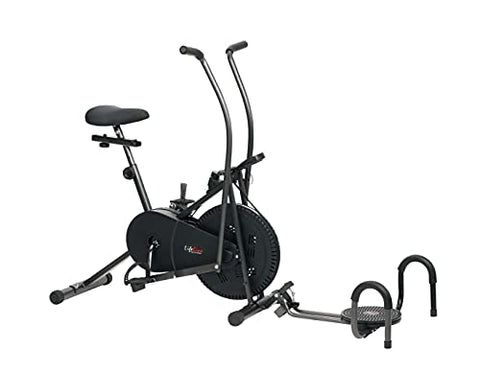 Lifeline Air Bike Moving Handles with Twister Suitable for Weight Loss at Home Gym 3 in 1 LE 103T