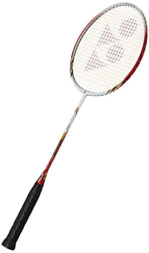 YONEX Carbonex Graphite 8000 Plus, 3U-G4 (White/Red) & Mavis 350 Green Cap Nylon Badminton Shuttlecock - Yellow