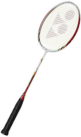 Image of YONEX Carbonex Graphite 8000 Plus, 3U-G4 (White/Red) & Mavis 350 Green Cap Nylon Badminton Shuttlecock - Yellow