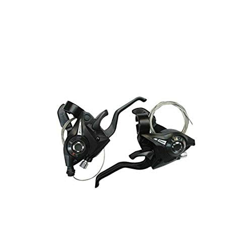 Fastped MTB Bicycle Break Gear Shifter (3 X 7) 21 Speed Cycling Disc Brakes Levers with Shift Cable 2Pcs/Pair