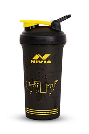 Nivia Street Plastic Sports Shaker Bottle (750 ml, Set of 1, Black)