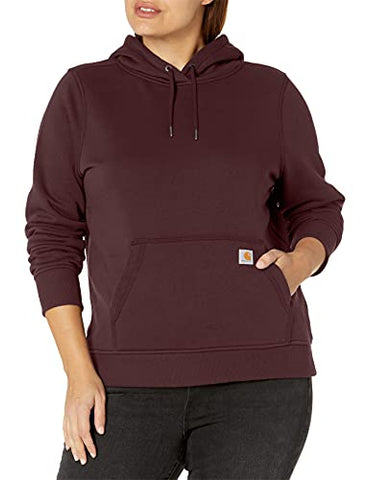 Carhartt Women's Clarksburg Pullover Sweatshirt (Regular and Plus Sizes), Fudge Heather, X-Small