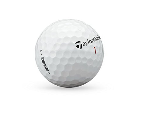 Image of TaylorMade 2018 Distance+ Golf Ball, White (One Dozen)