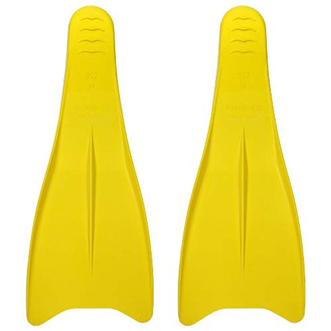 Image of Flow Long Swim Fins for Swimming Training - Youth Sizes for Kids (M 7-9 (Yellow))