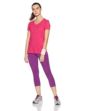 Jockey Women's Plain T-Shirt (1359-0105-Ruby_XX-Large)