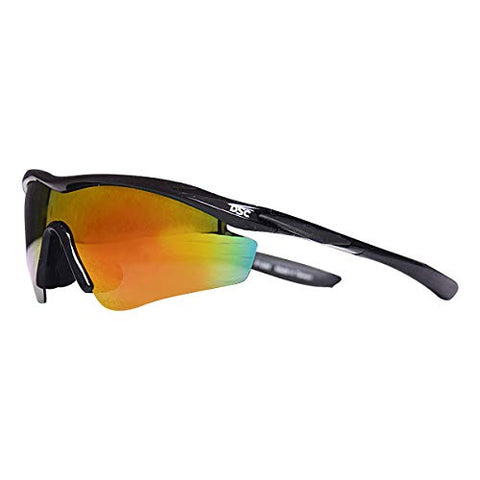 Image of DSC Passion Men's Polarized Cricket Sunglasses (Black)