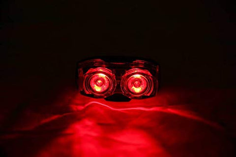 Image of Inditradition Combo of Bicycle Bike Front Headlight with Horn (Rechargeable) & Dual LED Bicycle Rear Tail Light (Pack of 2)