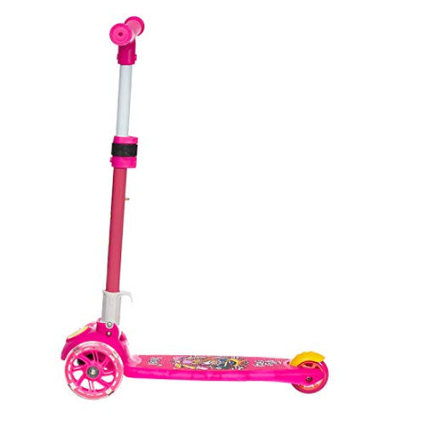 Image of NHR Smart Kick Scooter, 3 Adjustable Height, Foldable,Front Wheel Light & PVC Wheels for Kids (3 to 8 Years ,Pink)
