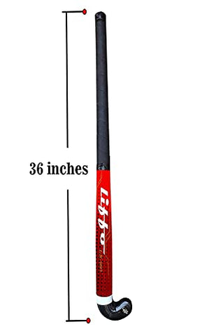 Image of Liffo® LX-1001 Solid Wooden Hockey Sticks for Men and Women Practice and Beginner Level (L-36 Inch)