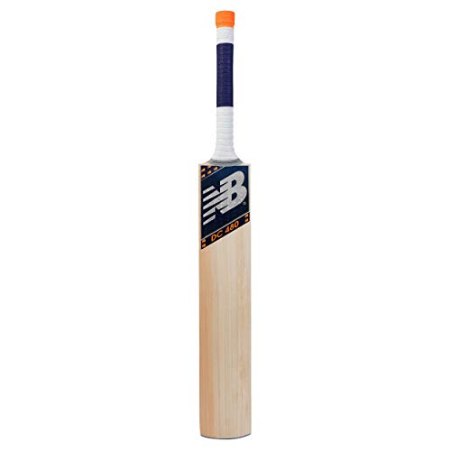 New Balance DC 480 Kashmir-Willow Cricket Bat with Bat Cover (2019-20 Edition) - Short Handle (Full Size)