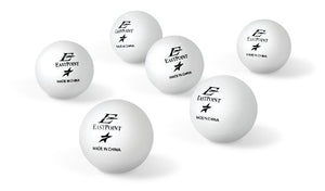 Eastpoint Table Tennis / Ping Pong White Balls 40mm One Star (6 pack)