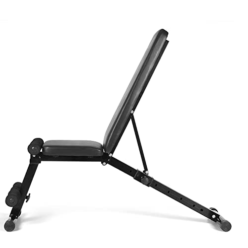 The Cube Club Adjustable & Foldable Gym Bench - Limit: 150kg | Incline, Decline, and Flat | Bench Press for Home Gym | Chest Workout Equipment | Strength Training Equipment (Standard)