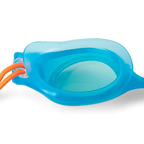 Image of Speedo Unisex-child Swim Goggles Hydrospex Bungee Junior Ages 6-14 , Aqua Blue/Jade