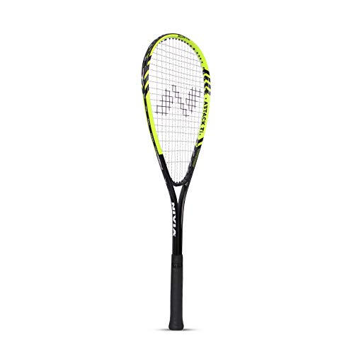 Nivia Alloy Steel Attack-Ti Squash Racquet (Green/Black)
