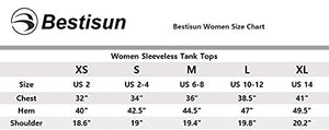 Bestisun Yoga Tops Flowy Sexy Tank Tops Gym Shirts Petite Tops Sports Clothing Activewear for Women Black M