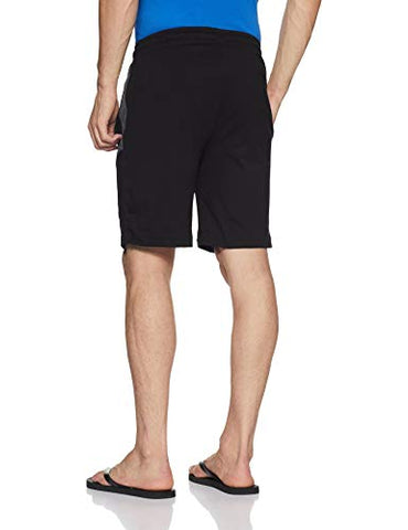 Image of Jockey Men's Cotton Sport Shorts (9411_Black & Charcoal Melange_Medium)