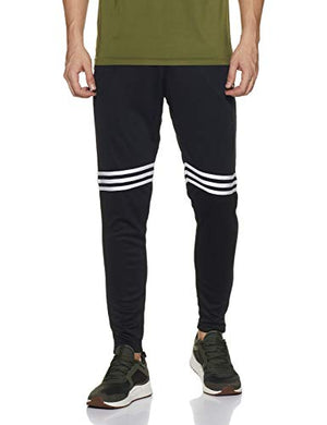 Adidas Men's Regular Pants (GR1321_Black/White_L)