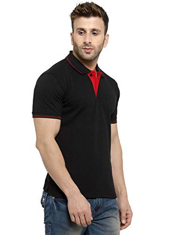 Image of AWG ALL WEATHER GEAR Men's Regular Fit Polo T-Shirt (SS20-GPAWG-BL-XL_Black_X-Large)