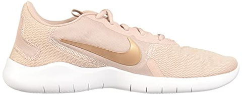 Image of Nike Women's Flex Experience Run 9 Stone Mauve/Platinum Tint/Metallic Red Bronze Shoes-7 UK (9 US) (CD0227)