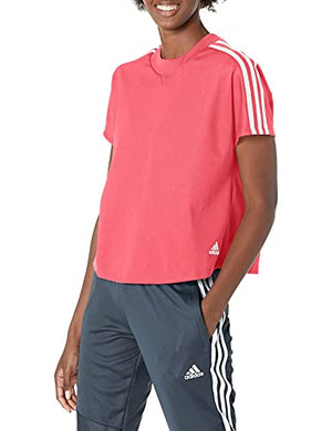 adidas Women's Atteetude Tee, Prism Pink, Small