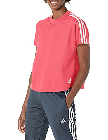 Image of adidas Women's Atteetude Tee, Prism Pink, Small