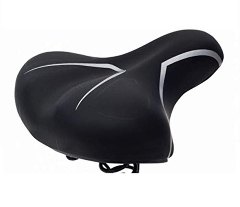 Image of ShreNik Mountain Bike Bicycle Cycle Saddle/Seat in Black Color Complete Seat