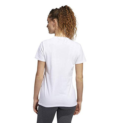 Image of adidas womens Floral Tee White Small