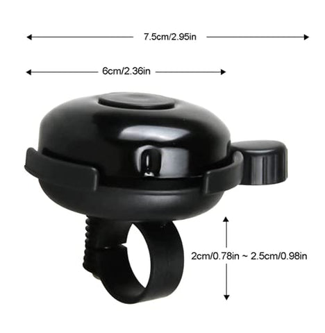 Image of Fastped Bicycle Motu Bell Adjustable Bicycle Accessories, Black