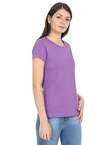 Image of Woodwose Organic Clothing Women's Organic Cotton T-Shirt (OCWTSLI01-M_Lilac_M)