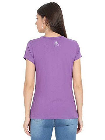 Image of Woodwose Organic Clothing Women's Organic Cotton T-Shirt (OCWTSLI01-M_Lilac_M)