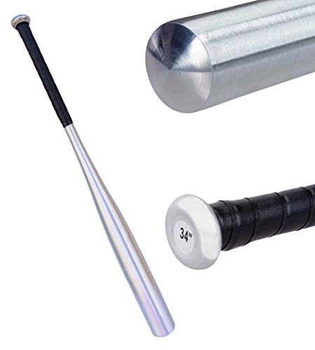 Toyshine Heavy Quality Non-Slip Alloy Steel Baseball Bat Metal Baseball Stick (80CM) with Cover,Color May Vary (SSTP)
