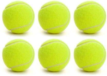 Krozen Light Weight Tennis Ball Pack of 6 (Nylon, Yellow)